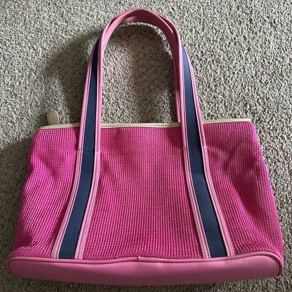The Sak Fuchsia and Navy Tote Bag - Picture 2 of 5